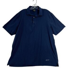 Greg Norman X Lite 50 Short Sleeve Polo Shirt Blue Mens Large 2019